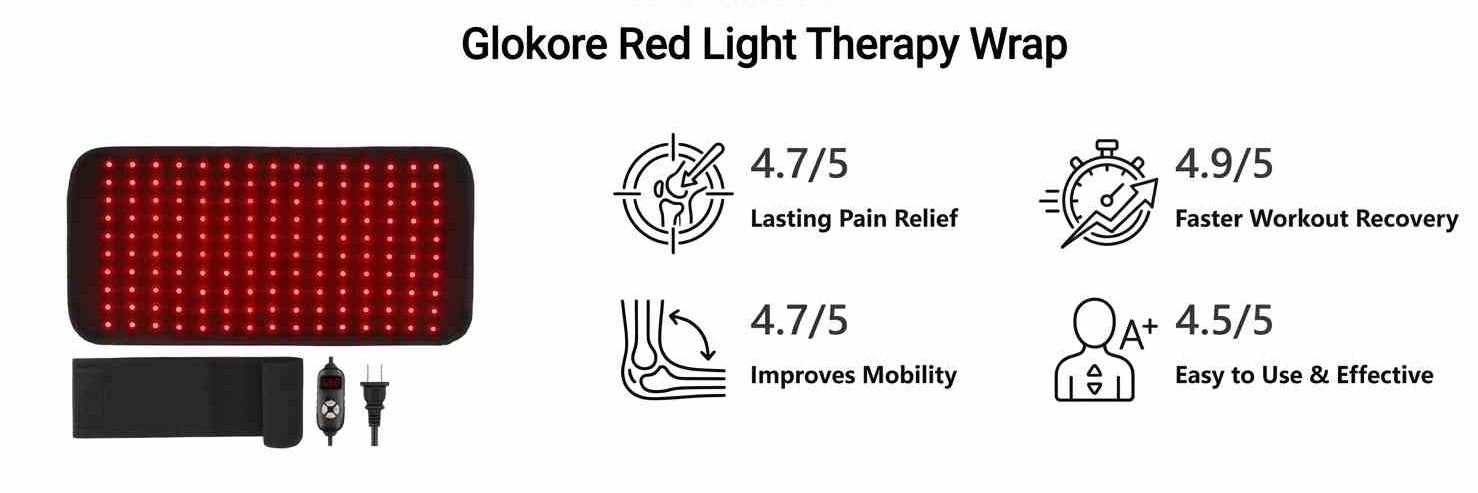 Glokore Red Light Therapy Wrap Ratings