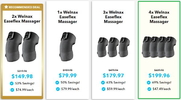 Welnax Easeflex Knee Massager Price