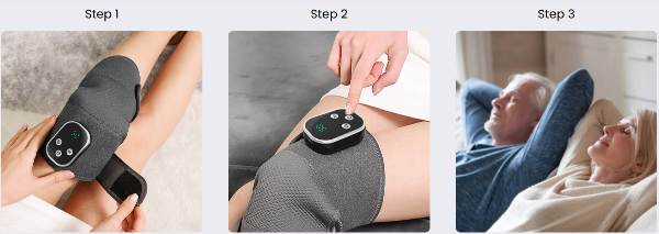 Welnax Easeflex Knee Massager how to use