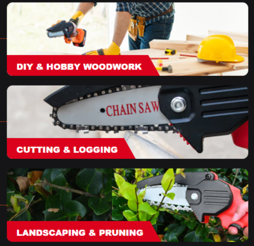Wood-Ranger-Mini-Chainsaw- Work