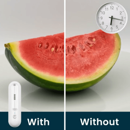 Ozoori Fridge Deodoriser before after