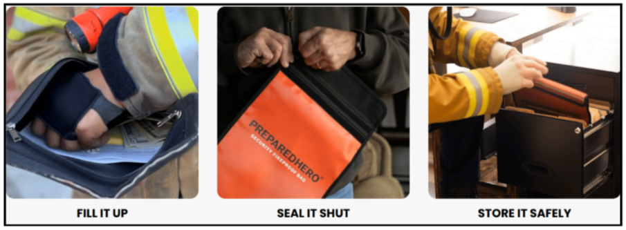 Prepared Hero Fireproof Bag How to use