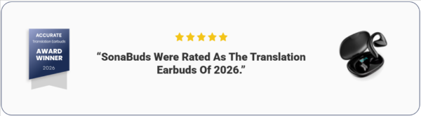 SonaBuds Translating Earbuds Award