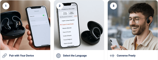 SonaBuds Translating Earbuds how to use