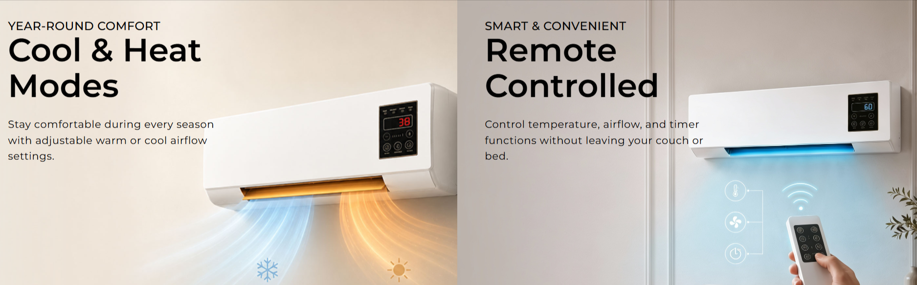 AERIOQ Heating & Cooling Features