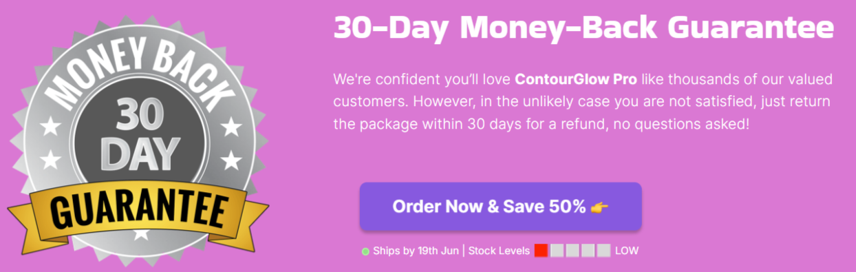 ContourGlow Pro Moenyback Guarantee