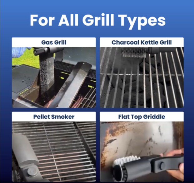 GrillWizz Grill Cleaner Suitable Types