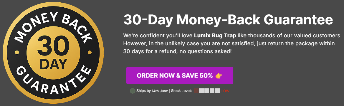 Lumix Bug Trap Guarantee