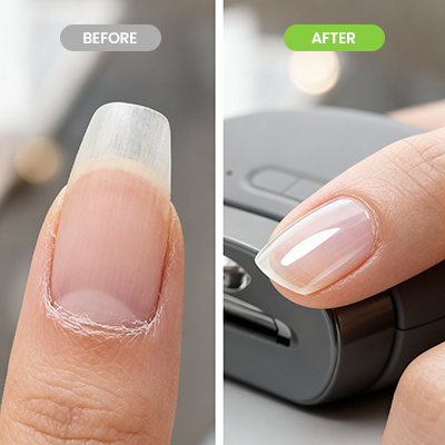 TrimZa Electric Nail Clipper Australia Before After