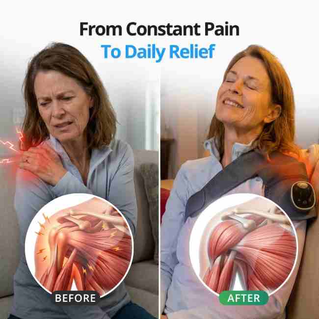 Vital Shoulder Massager Before After