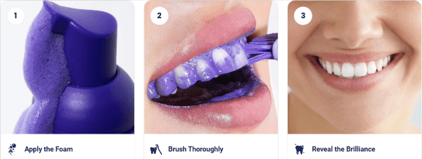 WellaWhite Teeth Whitening Foam how to use